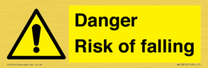 Danger Risk of falling